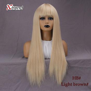 Long Hair XTrend Peluca Heatproof con Flequillo