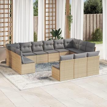Salon de Jardin Prolenta 13‑pièces – Beige Résine