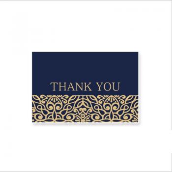 Thank You Greeting Cards with Dark Blue Envelopes