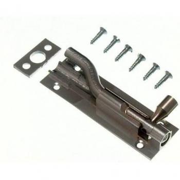 Chrome Cranked Offset Slide Bolt 75mm with Screws (Pack of 100)