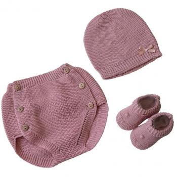 Set Benvenuto Prime Coccole Italbaby 3 pz Rosa