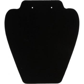 7.5-inch Black Velvet Jewelry Display Stand with Reinforced Bracket