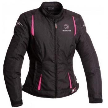 Bering Damen-Motorradjacke Anika – Schwarz/Fuchsia – 42 T3