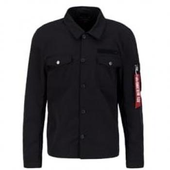 Alpha Industries Hemd 108123 Schwarz Regular Fit S Herren