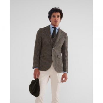 Silbon Americana Verde con Cuadros Slim