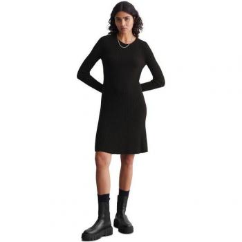Marc O’Polo Slim‑Fit Strickkleid Schwarz – XS, 70% Wolle, 30% Viskose