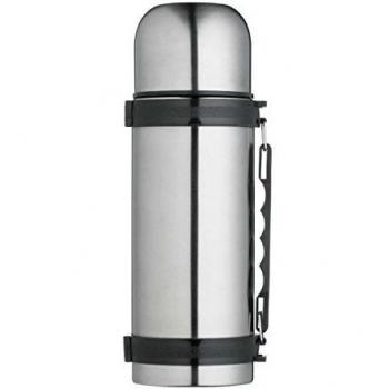 MasterClass Stainless Steel Vacuum Flask with Handle, 1 Litre