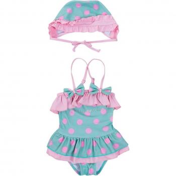 Traje de baño ligero con gorro para niños y niñas