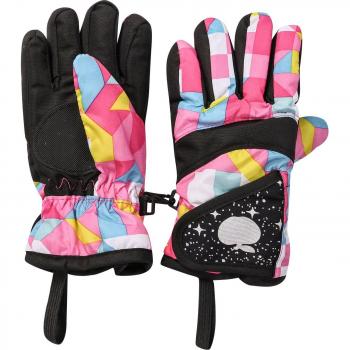 Children's Cute Print Windproof Warm Gloves for Winter Outdoor Sports Skiing Climbing Running Cycling