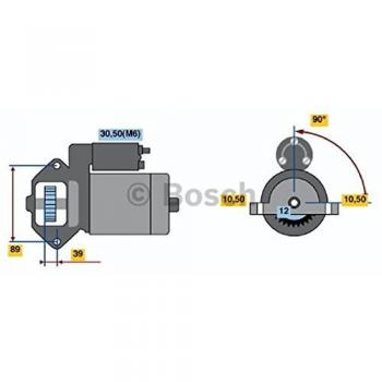 Bosch 0986021810 Motor 12 V