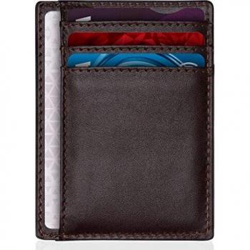 Voyager RFID Credit Keeper – Sleek Leather, Holds 6 Cards & Bills