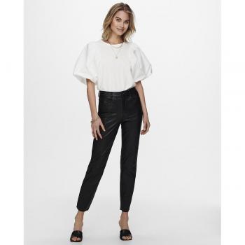 Pantalon droit en cuir synthétique Only Emily noir XL