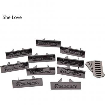 10Pcs Rose Gold Rectangle Sewing Labels