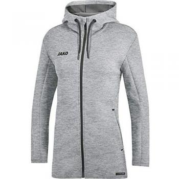 JAKO Damen Premium Basics Kapuzenjacke grau