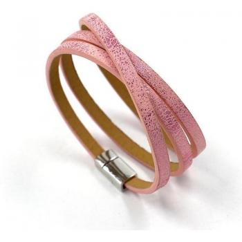 Sparkling ZG Women's Leather Stretchy Bracelet