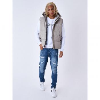 Gilet à capuche matelassé sans manches Project X Paris