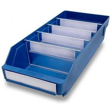 Hochschlagfester Regalkasten STEMO, blau, 400 x 180 x 95 mm, VE 20 Stk