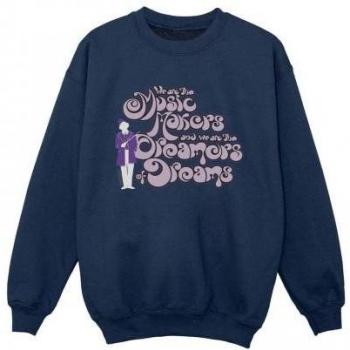 Willy Wonka Boys Black Dreamers Sweatshirt 12-13
