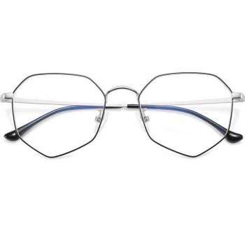 GANGSHA Polygon Metal Anti Blue Light Eyewear