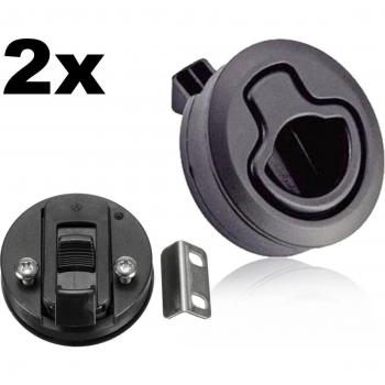 2PCS Boat Flush Pull Hatch Slam Latch for Deck Locker
