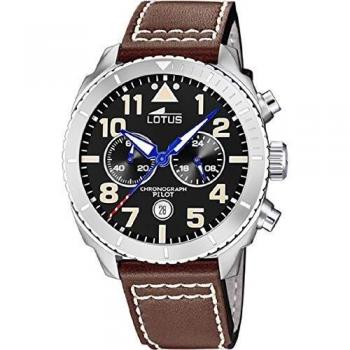 Hora Elegante Lotus Hombre Piel Marrón 18705/3
