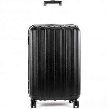 Schwarzer Stratic Pillar 4‑Rollen Trolley 66 cm