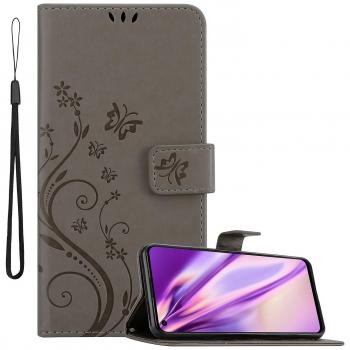 Étui Wallet Cadorabo Oppo FIND X3 LITE – Design floral bleu