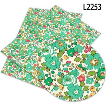 30 Cm X 22 Cm Floral and Tree Motif Faux Leather for Sewing Projects