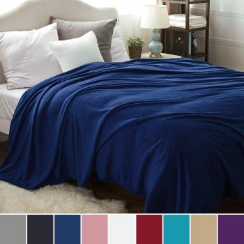 Plaid Couteau Bleu Marin pour Deux Personnes