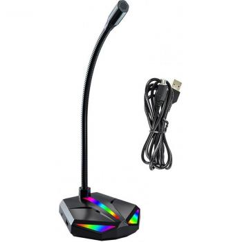 Condensateur RGB Microphone avec Lumière Filaire – Utilisation Bureautique