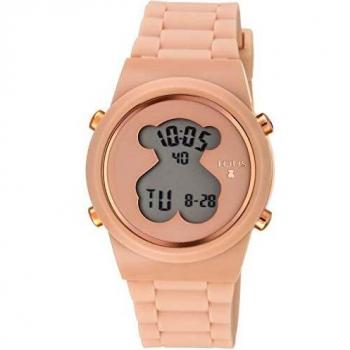 Reloj Tous digital con correa de silicona nude