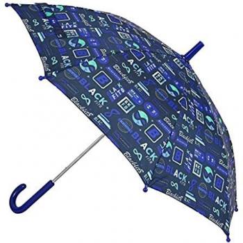 Regenschirm Blackfit8 Retro in Marineblau, Ø 76 cm
