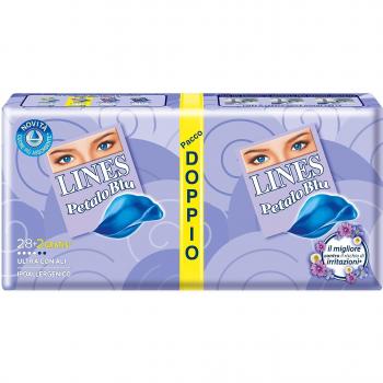 Assorbenti Lines Idea Ali Pet Blu 28+2pz