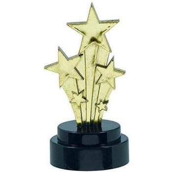 Trophée Hollywood Noir – 10,1 × 5 cm (6 pièces)