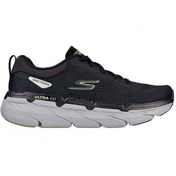 Zapatillas Skechers Max Cushioning Premier para hombre, diseño Perspective en negro y verde lima (talla 44.5)