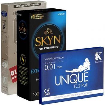 Hypoallergen‑Testpack: 19 Stück, keine Latexkomponenten