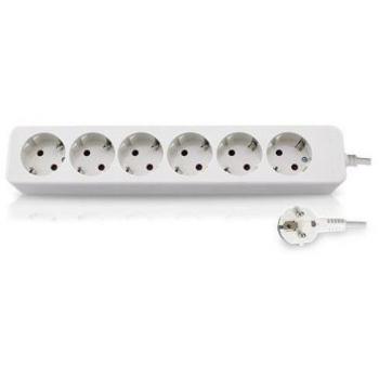 Base Múltiple GSC 6 Tomas con Protección y Cable de 1.5m