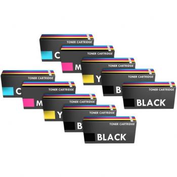 Confezione Caricatore Toner Compatibile Nero e Multicolore per Stampanti Dell Serie C