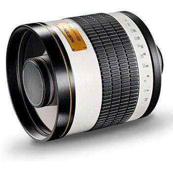 Walimex 800/8,0 DSLR Spiegel Sony A (Sony A, Vollformat), Objektiv, Schwarz, Weiss