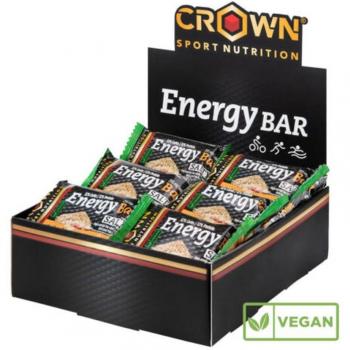 Crown Sport Nutrition Barre Énergétique Vegan Cacahuète Salé 60g (12 unités)