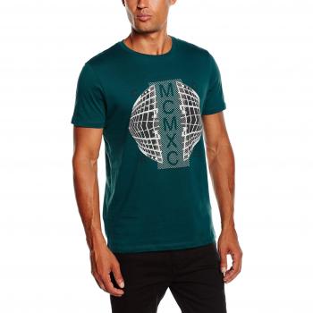Camiseta Hombre Jack & Jones jjcoANDREW TEE SS CREWNECK, Vert