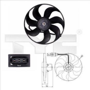 Automotive Fan & Radiator 837-0003 TYC