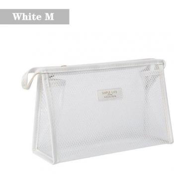 Mallette de beauté féminine en maille transparente