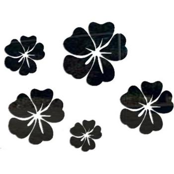 Autocollants décoratifs 3D fleurs en cristal