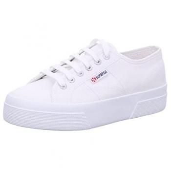 Superga 2740 Scarpe Platform Donna Bianco Cotone