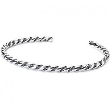 Unisex Silver Swirl Bracelet