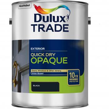 Trade Weathershield Quick Dry Opaque Black 5L by Dulux