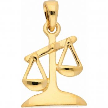Adélia Gold Sternzeichen‑Anhänger (Waage) 585 
