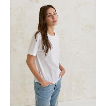 Camiseta blanca de manga corta Yerse para mujer