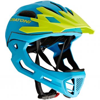 Cratoni C-MANIAC, Casco multiuso, L/XL, azul-amarillo